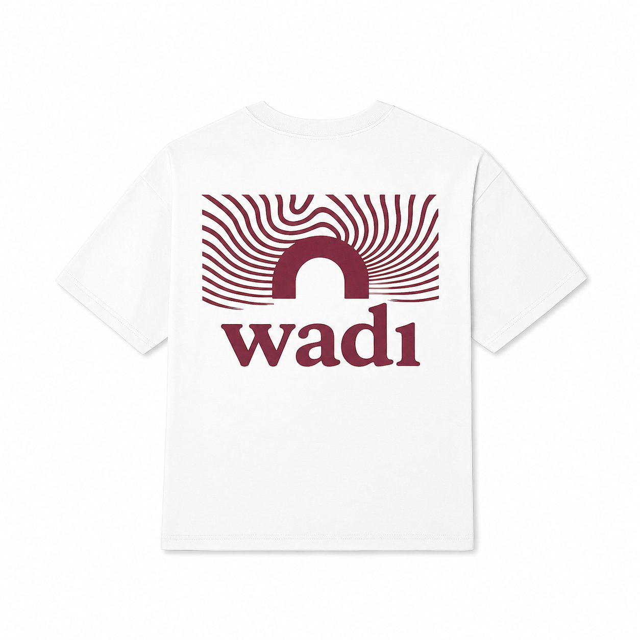 Camiseta Blanca y Granate