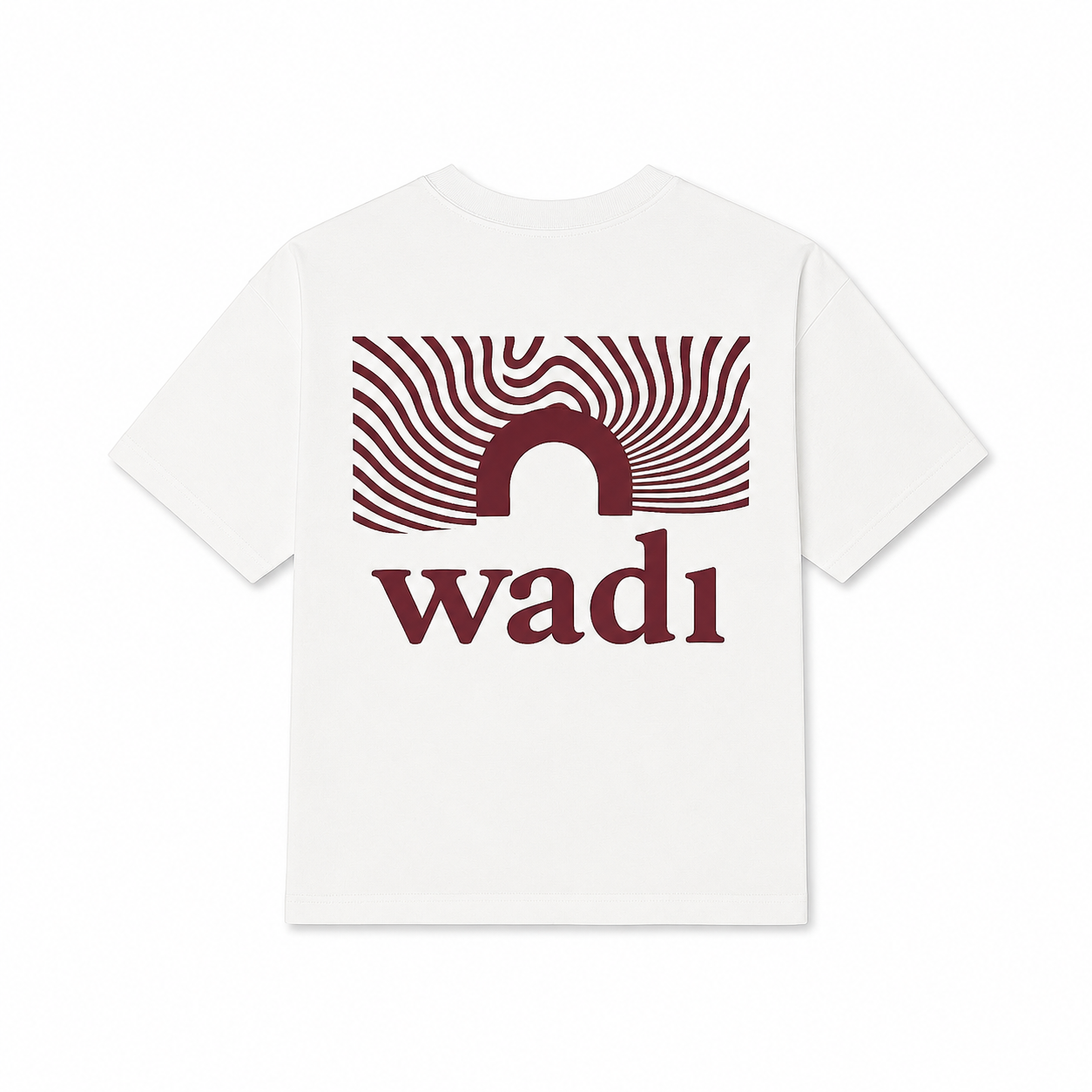Camiseta Blanca y Granate