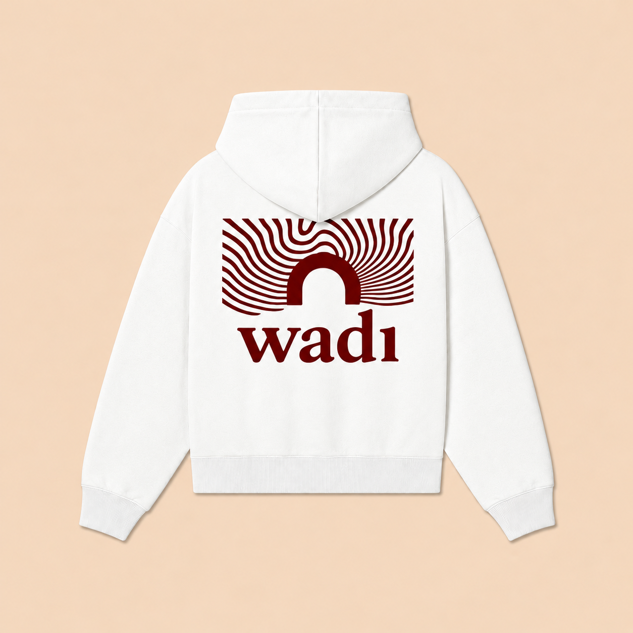 Sudadera Blanca y Granate