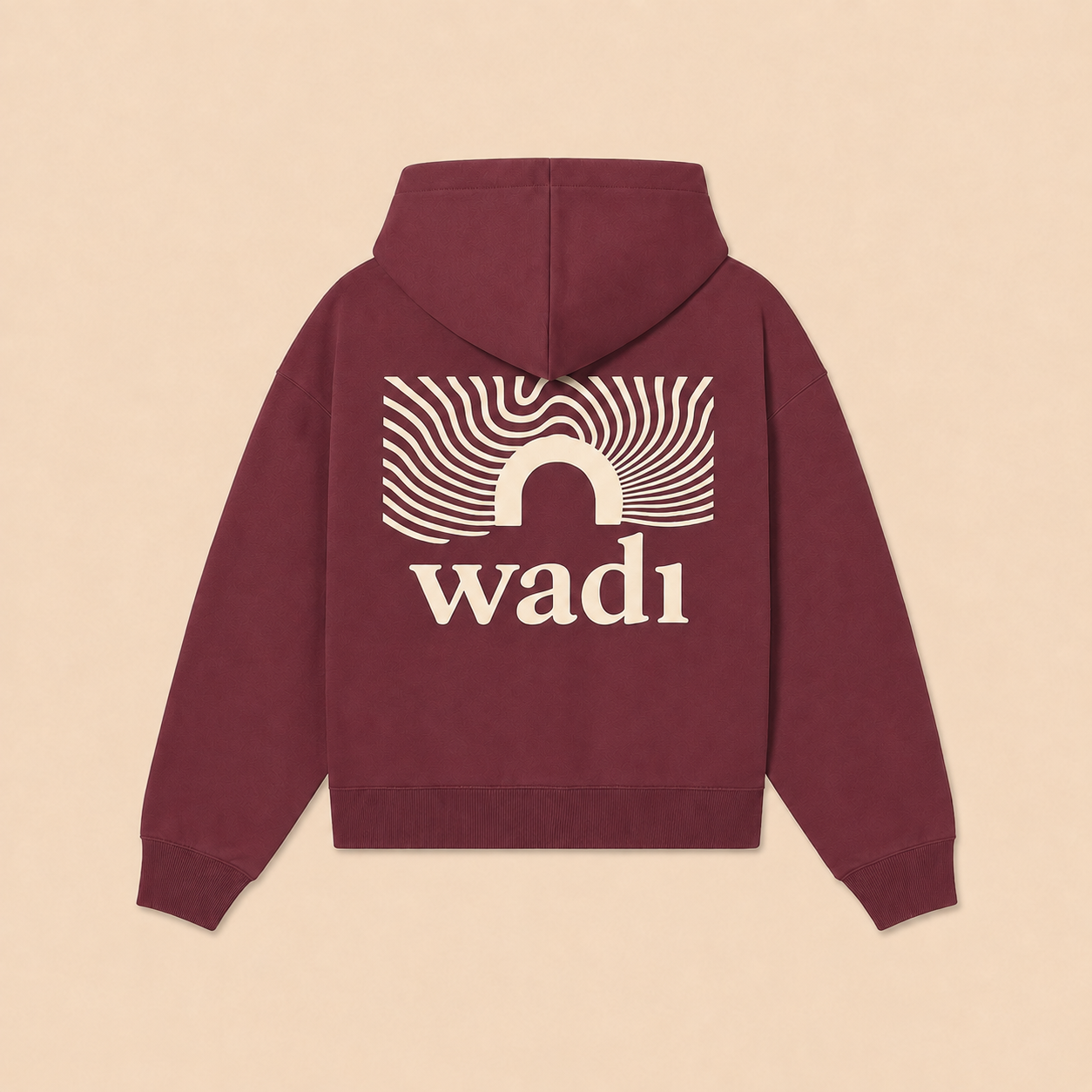 Sudadera Granate y Crema
