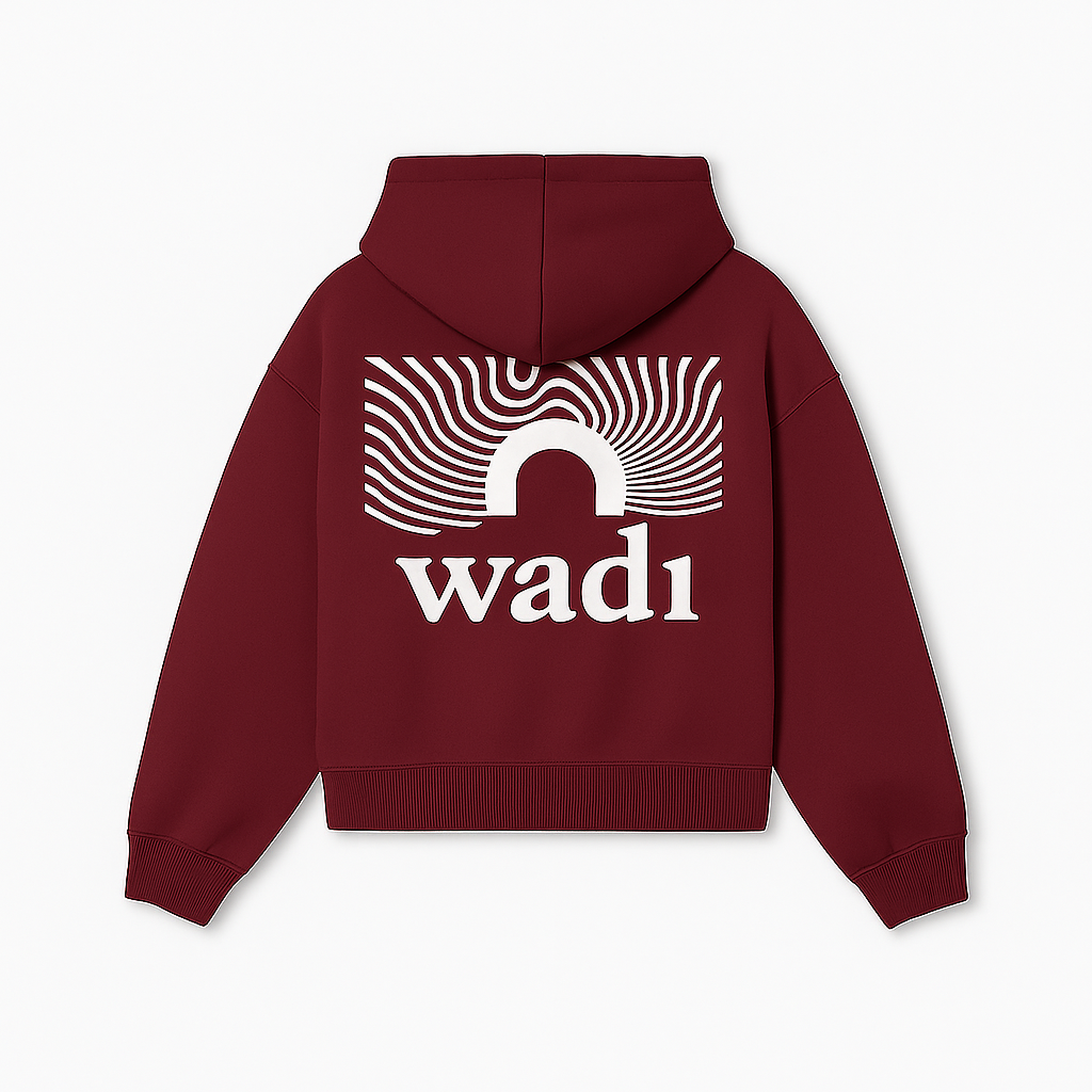 Sudadera Granate y Blanca